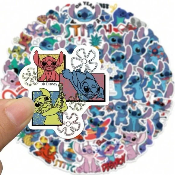 50 Pack Disney Stitch Vinyl Stickers - Picture 4 of 6